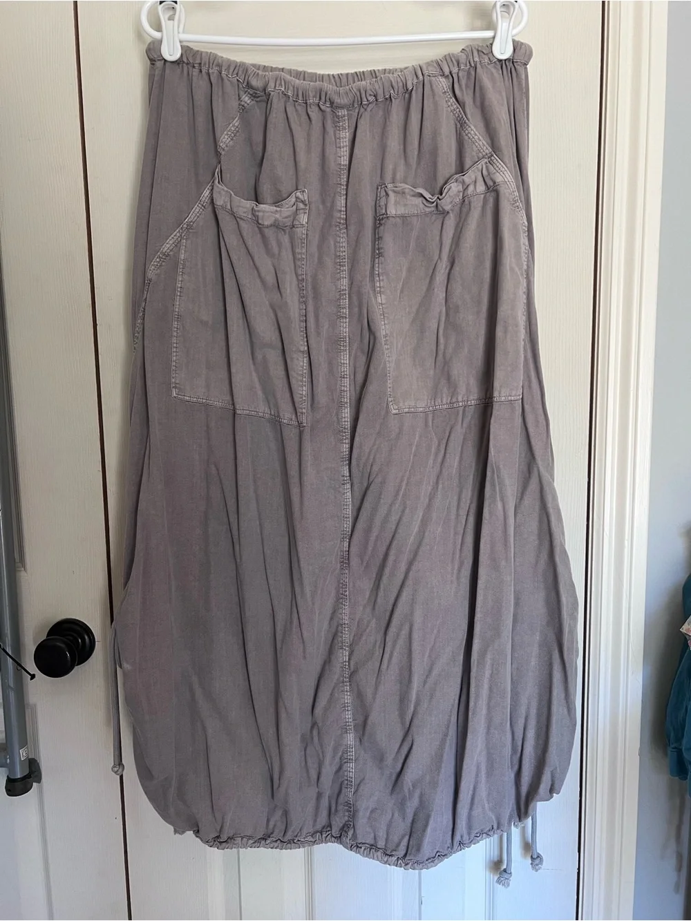 Free People Parachute Skirt Light Gray